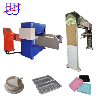 250-takt volledig automatische PVC/PET/PE/PS Plastic Blister Hydraulische die cutting machine met mechanische klauw